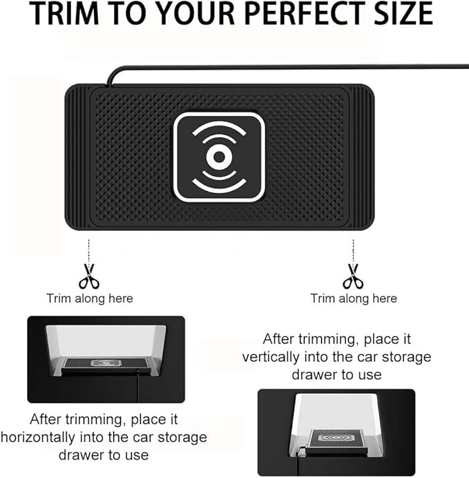 Wireless Car Charger Pad for Chevrolet Blazer Captiva Equinox Suburban/Bolt EUV 2000-2026, Type-C/USB 15W Car Wireless Charger Non-Slip Cordless Charging Mat Car Accessories