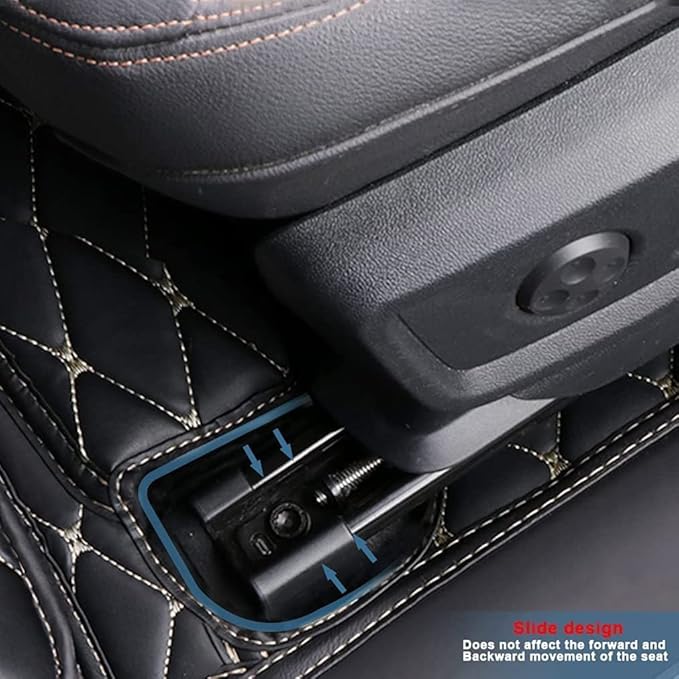 MELKEN Custom Fit Leather Car Floor Mats for 95% of Cars Full Coverage Floor Liners Car Mats (Coffee)