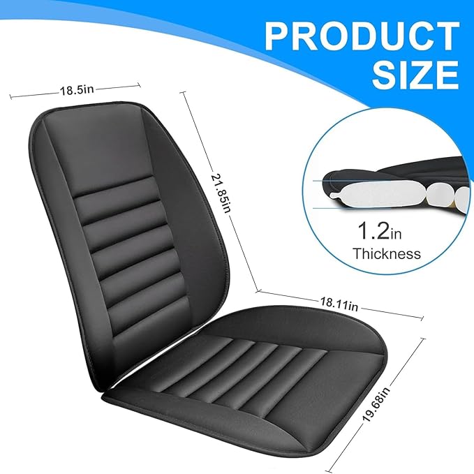‌Car Seat Cushion Back Support Pillow for Tesla Model S 2016-2022, Ergonomic Pain Relief Cushion, Memory Foam Lumbar Support for Driving, Adjustable & Washable Auto Pad, Gray