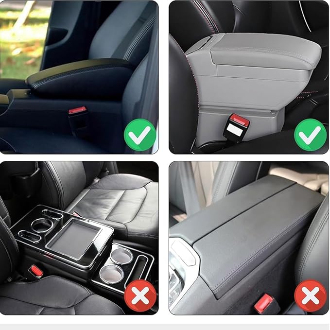 Car Center Console Cover for Acura RDX 2007-2019 2020 2021 2022 2023 2024 2025,Arm Rest Lid Cushion Protector Multifunctional Armrest Cushion Pad Interior Accessories,Brown