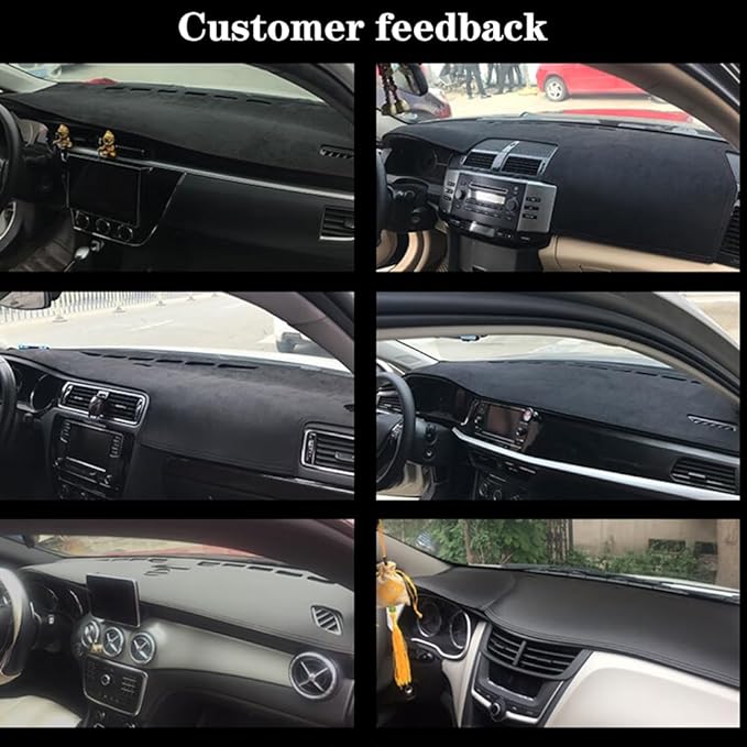 Dashboard Covers for Wrangler JL 2018-2022,Premium Flannel Fabric Anti-Glare & Non-Slip Dash Pad,Custom Fit,Flannel