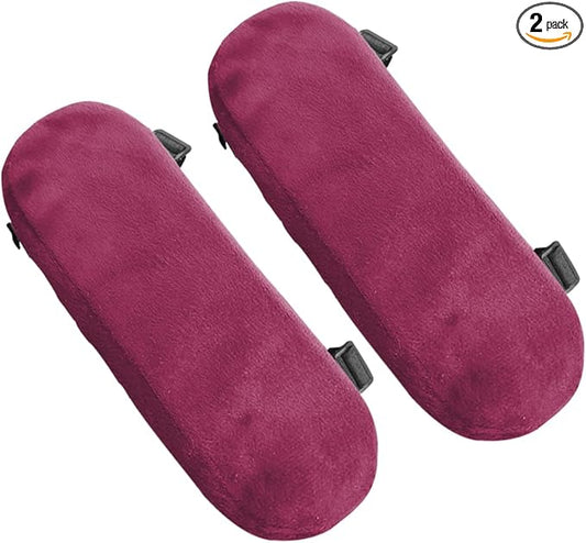 2PCS Car Elbow Pad Arm Rest Cover, Soft Armrest Cushion Pad for Arm Comfort Support, Anti-Scratch Auto Armrest Pillow Protector, Universal Car Interior Accessory for Most Vehicles (Purple)