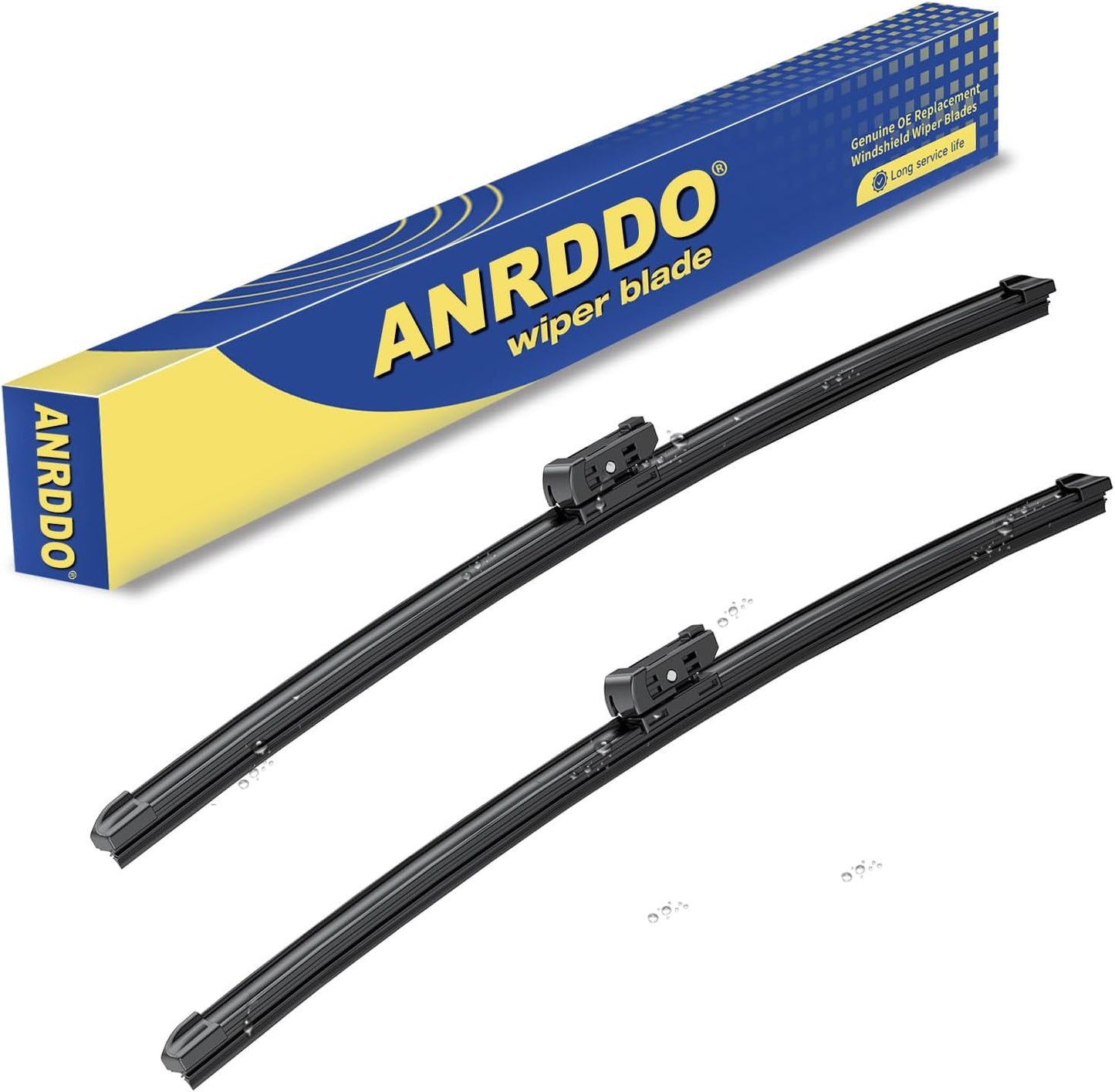 2 wipers Factory Replacement For Tesla Model 3 Model Y 2017-2021, Audi A3 A3 Quattro S3 VW Arteon Original Equipment Replacement Windshield Wiper Blades Set - 26"+19" (Set of 2) Top lock