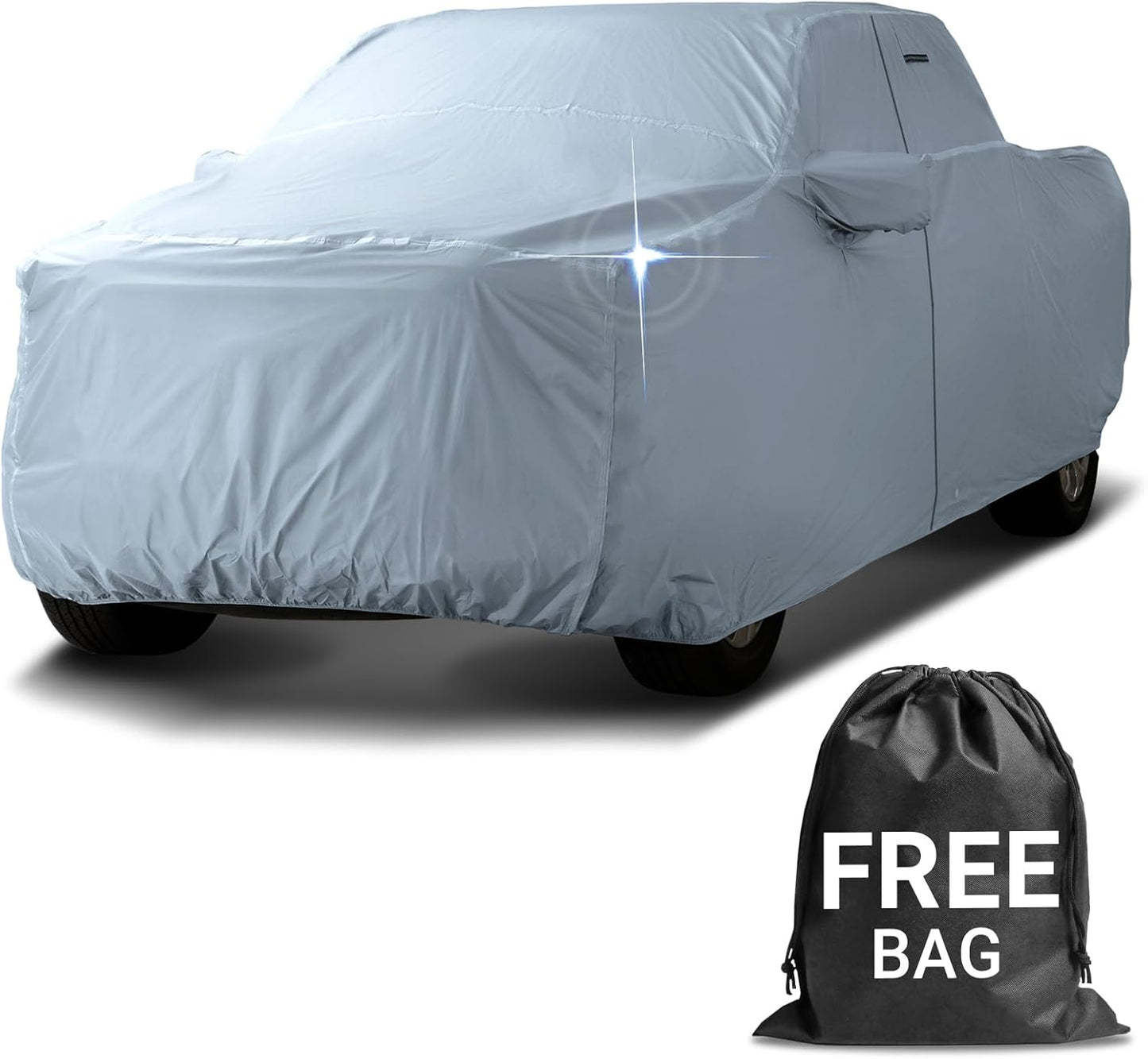 iCarCover Fits 1997-2024 F-150 SuperCrew Cab, 5.5 ft Short Bed Ford Truck Cover Automobiles Form-Fit Padded Full Exterior Waterproof Automobiles Protection Covers