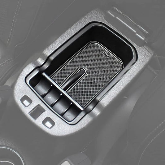 YOCTM Fits Compass Accessories Center Console Tray Armrest Secondary Glove Storage Box Center Console Organizer for 2017 2018 2019 2020 2021 Jeep Compass Limited Latitude Trailhawk Sport (Pack of 1)