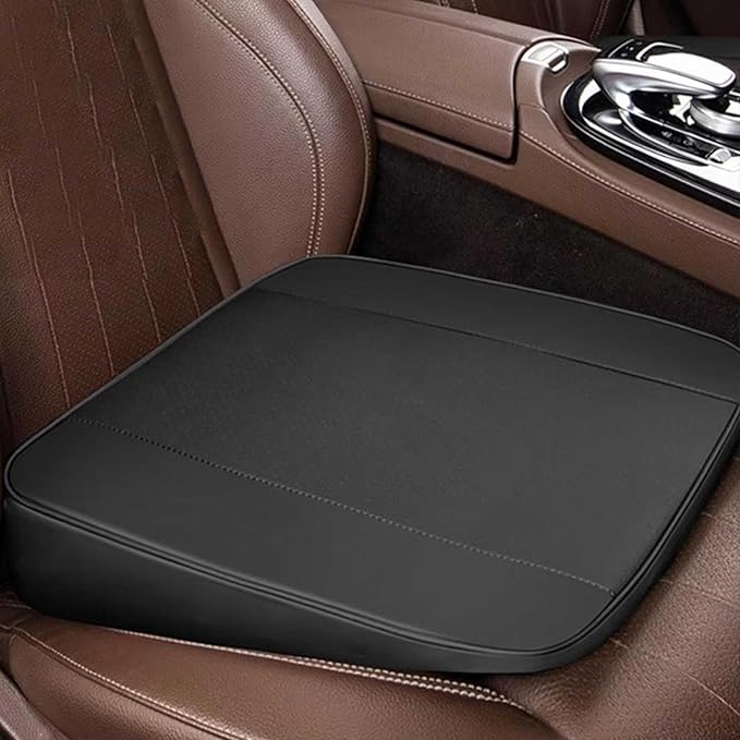Memory Foam Car Seat Cushion for BMW X5 G05 2018-2023, Wedge Booster Lumbar Support Pad for Drivers Office with Non-Slip Base,Black-4cm