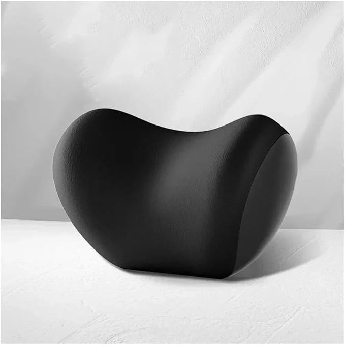 Memory Foam Car Neck Pillow - Soft fit for Seat Headrest & Lumbar Support Cushion(Grey Waist 1PC)