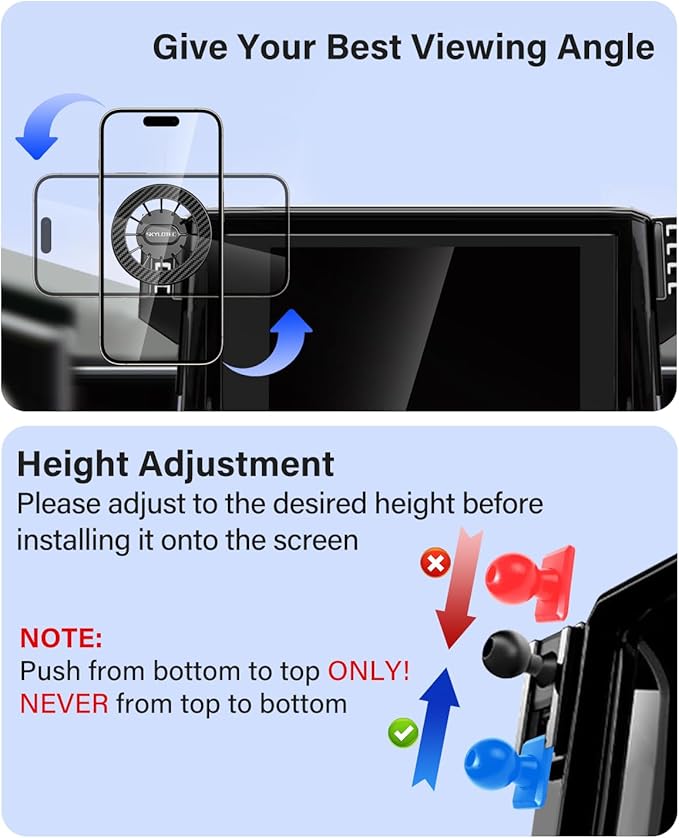 Car Phone Holder for Chevrolet Chevy Equinox 2025 2026 Accessories 11.3-inch Screen, Automobile Cradles Magnetic Phone Mount Compatible with MagSafe, Strong Magnets Cell Phone Base (Not for EV)