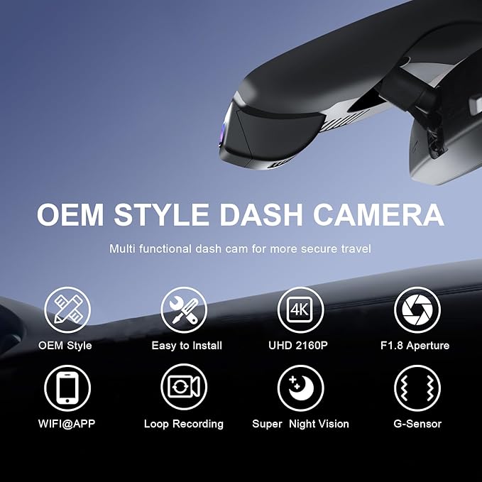mangoal 4K Front & 2K Rear 2 Channel HDR Dash Cam, Dual STARVIS 2 IMX678 IMX675, Custom Fit for Mazda CX-50 2023 2024(Model A), 5GHz WiFi, GPS, 128GB Card