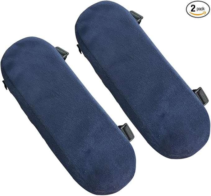 2PCS Car Elbow Pad Arm Rest Cover, Soft Armrest Cushion Pad for Arm Comfortable Support, Anti-Scratch Auto Armrest Pillow Protector, Universal Car Interior Accessory for Most Vehicles (Navy)