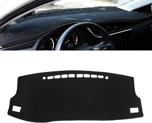 x xotic tech Center Console Dashboard Mat Pre-Cut Non-Slip Sunshield Sun Glare Protector Dash Carpet Pad Black Cover Compatible with Toyota Corolla 2014-2018