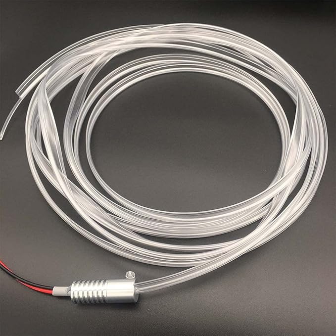 2mm 5meters Car Home LED Ambient Plastic Optic Fiber Light Source Kit Tool Free (5V USB,Blue)