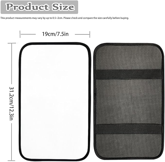 Amarican Flag Star Auto Center Console Armrest Pad 4th July USA Flag Car Center Console Cover Seat Box Cover for Sedan, Van, SUV, Truck Car Accessories, Brerathable