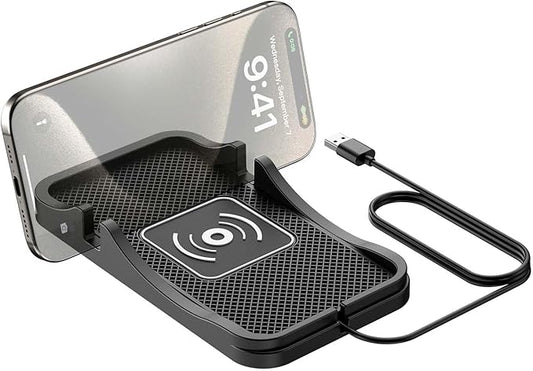 Wireless Car Charger for Honda Ridgeline 2006-2014 2017-2026, Charging Station 2-in-1, Wireless Charging Stand Phone, Magnetic Wireless Charger,1M-USB