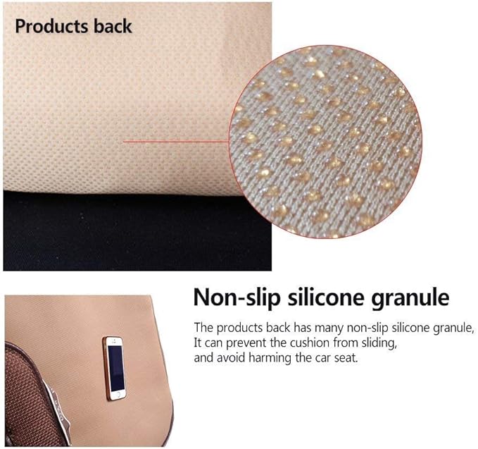 Suninbox Linen Back Car Seat Covers,Rear Car Seat Covers,Cloth Bottom Car Back Seat Cushion,Automotive Seat Protector Breathable Ventilated Gray