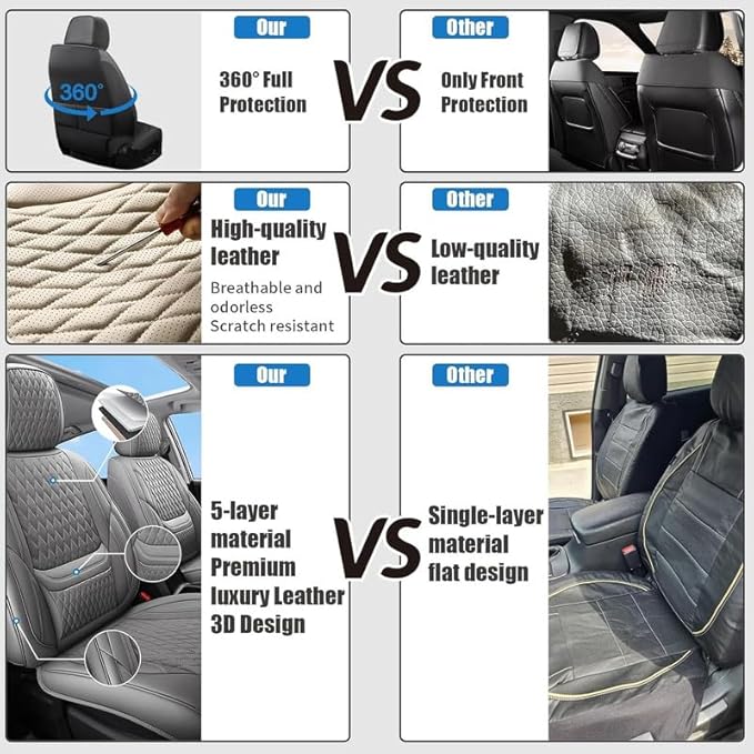 Car Seat Covers Full Set Custom Fit for Pontiac G8 2008-2009 - Premium Faux Leather with Lumbar Support | Breathable, Waterproof, Anti-Slip, Durable (Pink,Full Set)