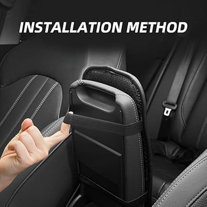 Car Armrest Pad for Genesis GV80 GV70 SUV GV60, Waterproof Center Console Cushion Pad Cover Armrest Storage Box Mat Protection Interior Accessories,A-Beige