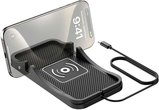 Wireless Car Charger for Honda Ridgeline 2006-2014 2017-2026, Charging Station 2-in-1, Wireless Charging Stand Phone, Magnetic Wireless Charger,1M-Type C