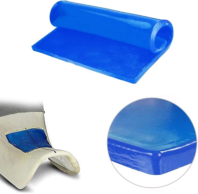 Motorcycle Seat Gel Pad Car Driver Seat Cushion Shock Absorption Mats Reduce Fatigue Comfortable Soft Cooling Fabric Cushion DIY Seat Pad Office Chair Seat Cushion (30 x 25 x 1.2cm)