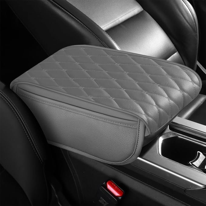Universal Car Armrest Pad for Lexus RX|RX AL30 AL20 AL10 XU30 RX 450 350 200 270 Leather Armrest Box Center Console Cover Pad Waterproof Arm Rest Protector Decor Accessories,Grey01