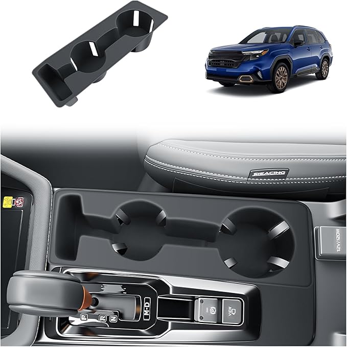 BIBIBO for New 2026 Subaru Forester Cup Holder 2026 Subaru Forester(Base/Premium/Sport/Wilderness/Limited/Touring) Silicone Cup Holder Insert Organizer 2026 Forester Accessories