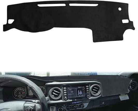 auovo Dashboard Cover Mat Compatible with Toyota Tacoma 2016 2017 2018 2019 2020 2021 2022 2023 Anti-Slip Dash Cover Dash Carpet Cover Sunshield Protector