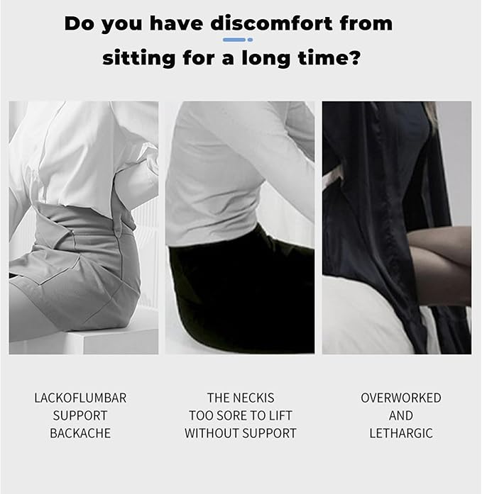 Back and Seat Cushion, Soothe+Cushion,Car Seats with Lumbar Support,Memory Foam Non Slip Skin with Back Support for Office Chair, Car (Color Matching A)