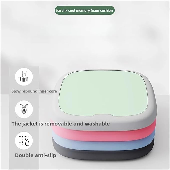 Memory Foam Car Seat Cushions with Lumbar Support - Cool and Breathable Comfort for Car and Office Use(3,35x35cm)