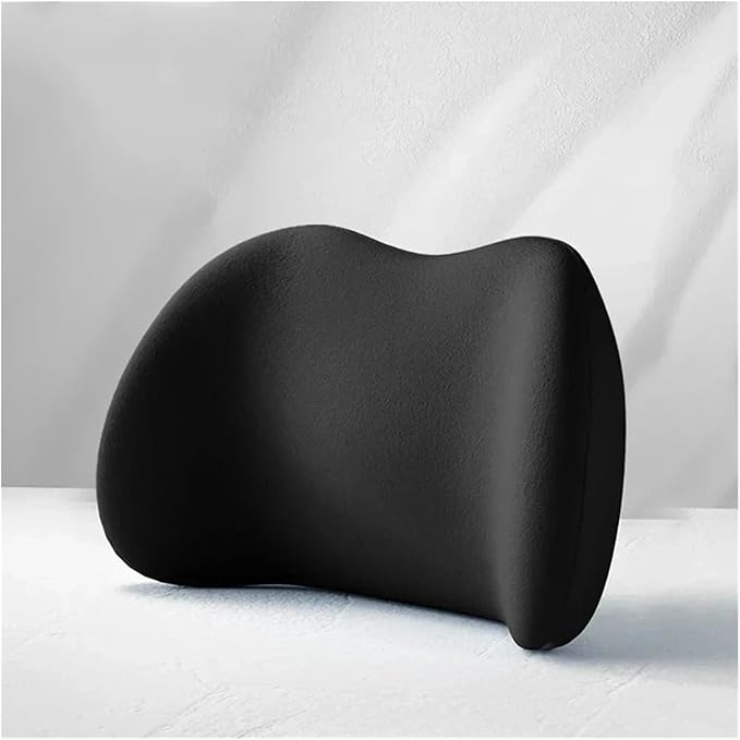 Memory Foam Car Neck Pillow - Soft fit for Seat Headrest & Lumbar Support Cushion(Gray 1set)