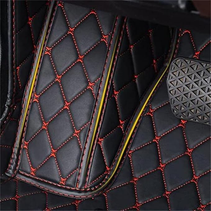 Custom Car Mats All Weather Fit Automotive Floor Mats PU Leather Protector Mat for Most Sedan, SUV, Truck Floor Mats (Coffee)