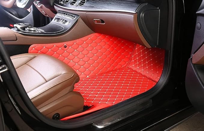 Custome Car Mats Accessories All Weather Floor mats Compatible with Automotive Floor Mats Passenger car mats (Black)