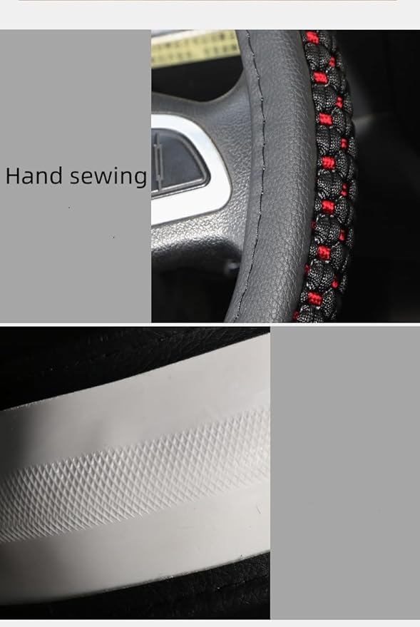 15“16”17“ 18”19“20 Inch Ice Silk Ventilation Multi-Style Comfy Grip Steering Wheel Cover for Truck, Bus, Big Rig Trucker,SUV， Anti-Slip Design 16-20 Inch (Brown, 20 inch)