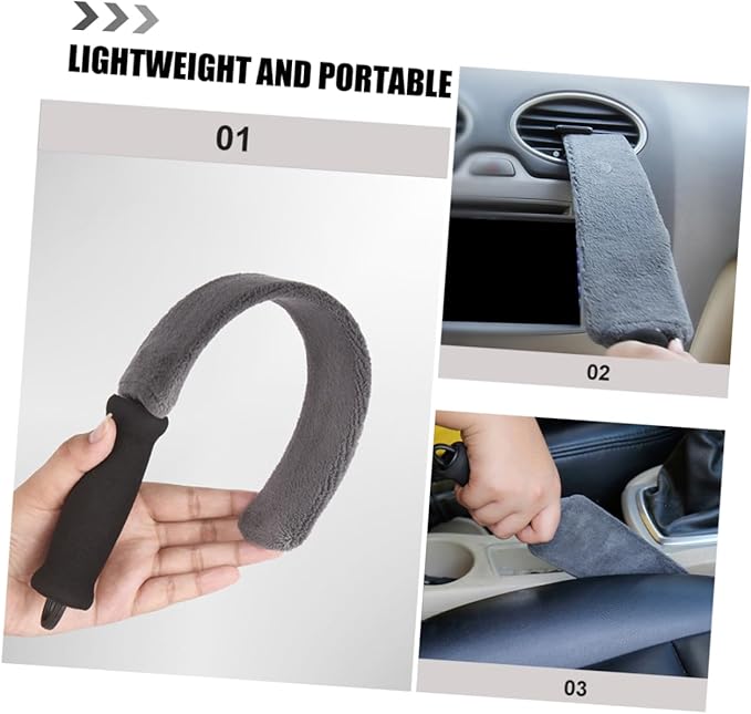 Zerodeko 2pcs Car Vent Cleaning Brush Air Conditioner Cleaner Car Outlet Brush for Detailing