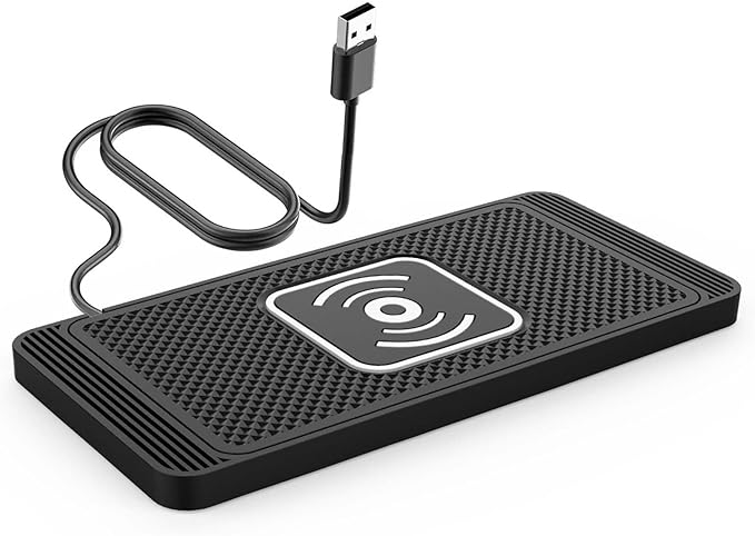 Wireless Car Charger Pad for Hyundai Tucson 2005-2026, Type-C/USB 15W Car Wireless Charger Non-Slip Cordless Charging Mat Car Accessories,A-30cm USB Interface