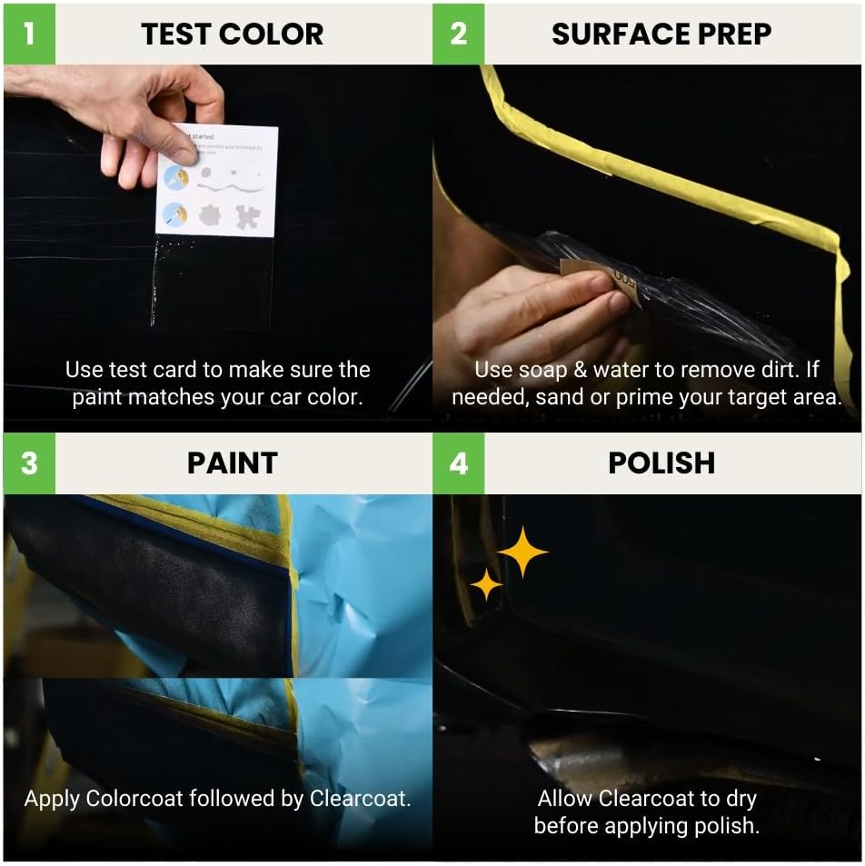 TouchUpDirect 1J6 Elemental Silver Metallic Compatible with Toyota Exact Match Touch Up Paint Aerosol - Essential Kit
