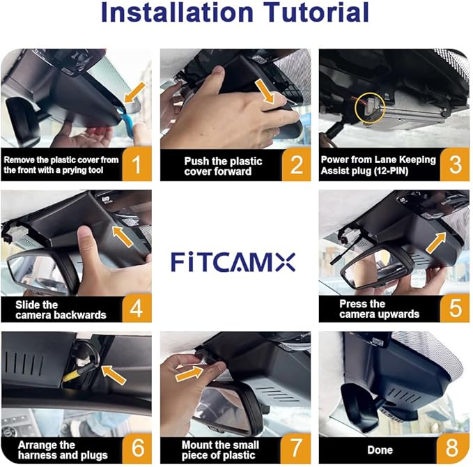 Fitcamx 4K Dash Cam Suitable for Hyundai Ioniq 5 2025-2026 (with 7 Vents/HD2-Ni000) & 2025 Ioniq 5 N, OEM Factory Look, UHD 2160P Video, WiFi & APP, Loop Recording, G-Sensor, Plug & Play, 64GB Card