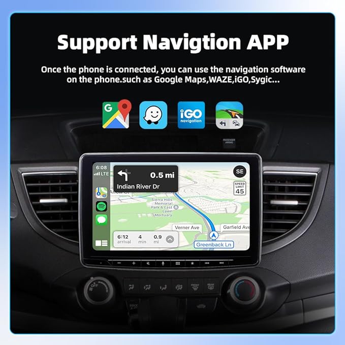 Wireless CarPlay Adapter for iPhone, Convert Wired to Wireless Apple CarPlay Adapter, Plug & Play, No Delay & Stable Control, Mini Size, USB & USB-C/Type-C for Cars 2016+ iOS10+, CarPlay Dongle Black