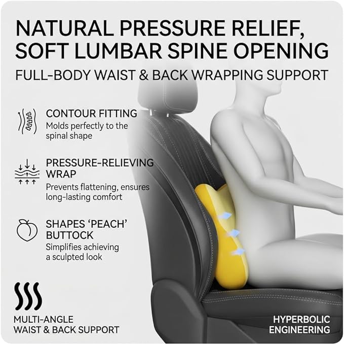 Car Headrest Pillow & Lumbar for Audi A4 B8 Sedan 2007-2015, Car Seat Neck Pillow Back Support, Breathable All-Season Automotive Seat Cushions, 2PCS,B Gray