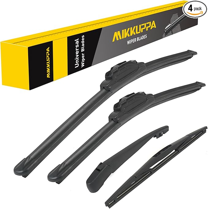 MIKKUPPA 26"/24"/11"/14" Windshield Wiper Blades Replacement for 2016-2023 Honda Pilot - Original Factory Quality Front and Rear Wipers Blade Set for My Car - (Pack of 4) U/J Hook