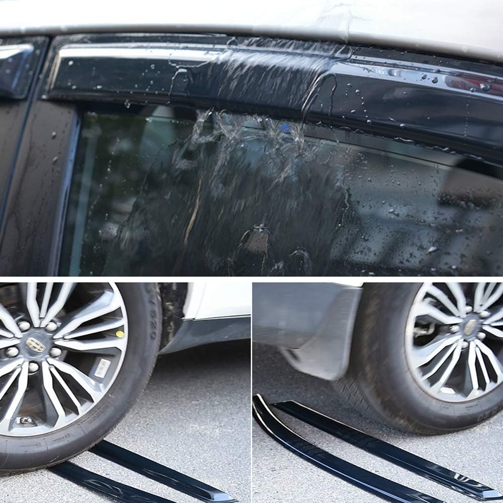 Sunproof Waterproof Side Window Wind Deflector, 4pcs Protective Replacements Rain Guards Set, Window Visor fit for 2011-2023 Chrysler 300 94432