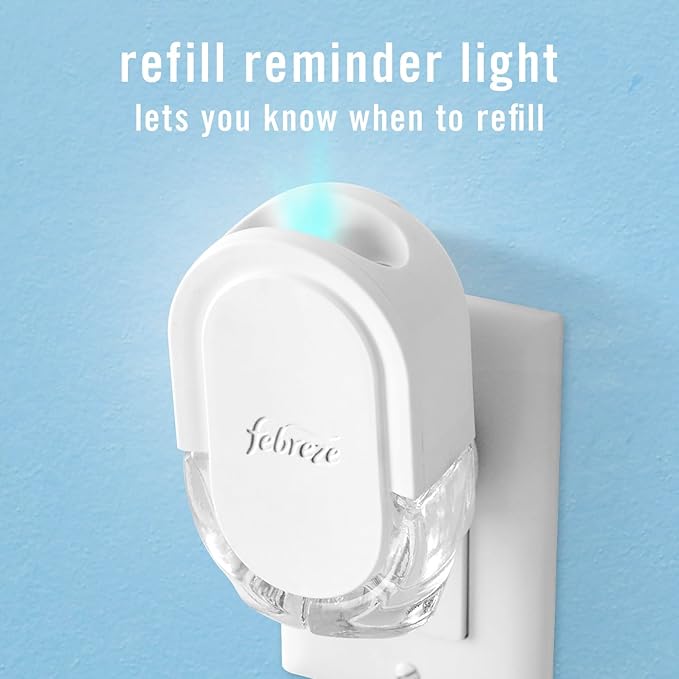 Febreze Origins Fade Defy PLUG Air Freshener & Odor Fighter, Ocean, (2) .87 fl. oz. Oil Refills