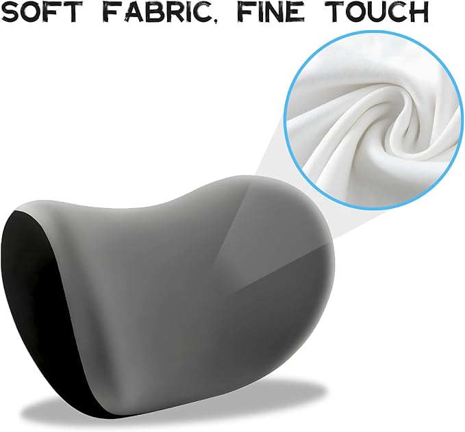 Car Headrest & Lumbar Support Cushion, Car Headrest and Lumbar Support, Ergonomic Car Seat Headrest & Lumbar Cushion, Car Head Rest and Lumbar Pillow Set for Neck Back Pain Relief (Wine)
