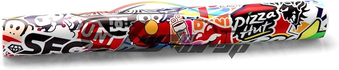 Free Tool Kit EZAUTOWRAP ES Bomber Hellaflush Anime Cartoon Car Vinyl Wrap Sticker Decal Air Release - 24"X60" (2FT X 5FT)
