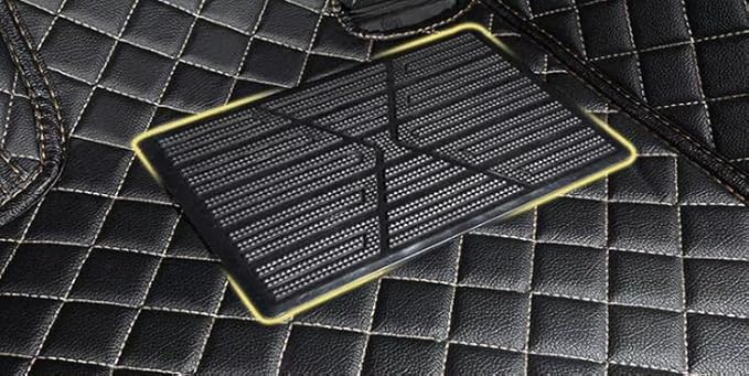 Custom Floor Mats for Cars fit 95% Sedan SUV Sports Car Full Coverage All Weather Men Women Pads Protection Non-Slip Leather Floor Liners (Brown Horizontal Stripes)