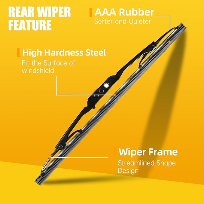MIKKUPPA 24"+17"+13" Windshield Wiper Blades Replacement for GMC Terrain 2011 2012 2013 2014 2015 2016 2017 Original Factory Equipment All Season Front Rear Wiper Blade Set (Pack of 3)