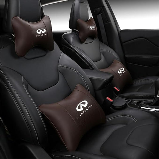 Car Seat Headrest Pillow for Infiniti Q50L/QX50/QX60/ESQ/QX30 Head Support Rest Pillow Lumbar Support Lumbar Pillow Cushion Back Cushion Back Pillow Accessories