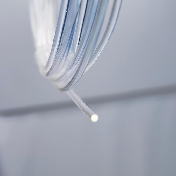 1Pcs PMMA Side-Light Optical Fiber Cable 3mm(0.12in) *3.5M(11.48ft) for LED Light Guide in Home, Hotel.