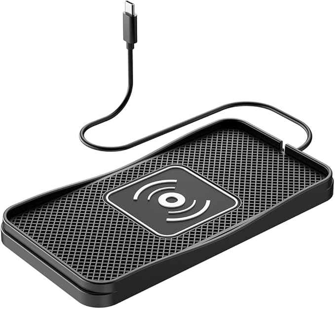 Wireless Car Charger Pad for Chevrolet Silverado 2000-2026, Type-C/USB 20W Car Wireless Charger Non-Slip Phone Charging Pad Car Accessories,A 30cm Cable Type-C Plug