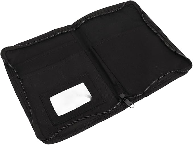 Walfront Car Glove Box Organizer, 600D Oxford Cloth Vehicle Document Holder with 6 Pockets, Universal Fit Auto Paperwork Storage Bag for Organized Glove Compartment