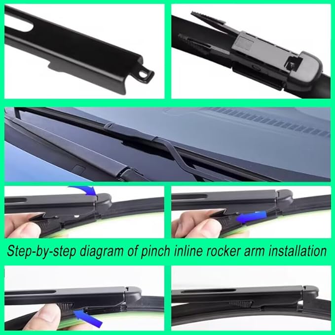 3 Wiper Front and Rear Wiper Blades for Ford C-Max 2013-2018, OE Original Style (28″/26″ Front/12″ Rear) For My Car